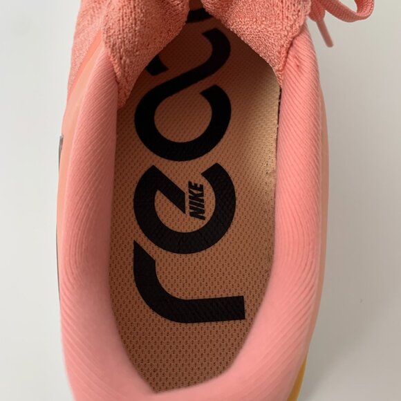 Nike React Flyknit Womens Size 9 Running Shoes Pink Quart/white/grey - Picture 8 of 12